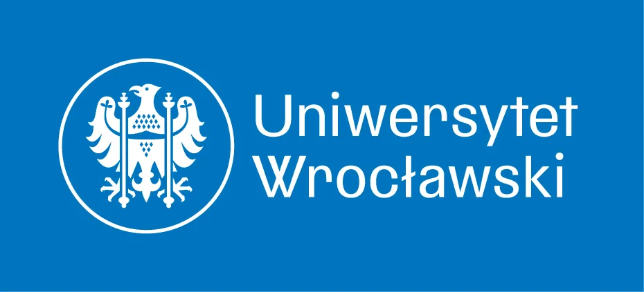 Logotyp UWr niebieski